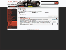 Tablet Screenshot of motorsport.autodin.dk